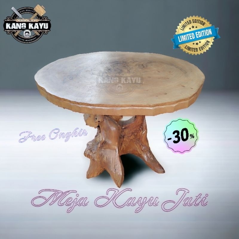 Meja akar kayu jati limited edition bahan kayu jati asli meja jati meja akar