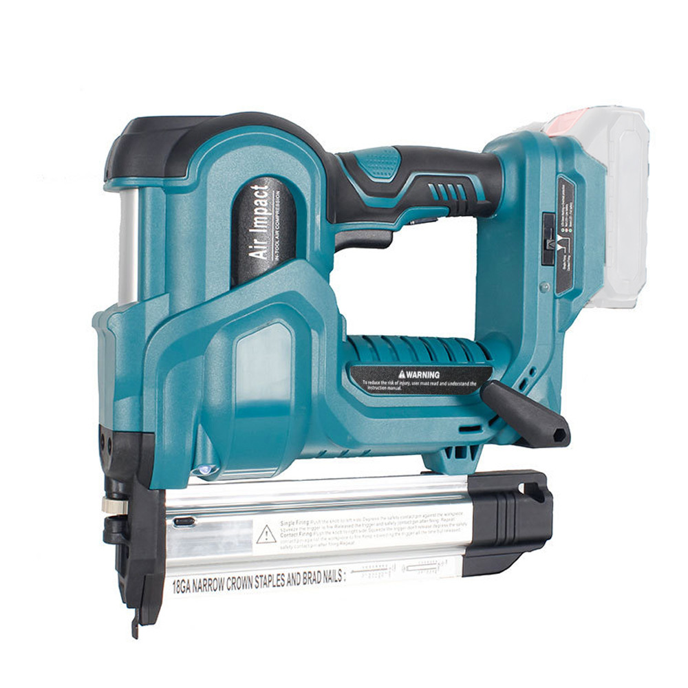 

Cordless Electric 2 in 1 Nailer/Stapler with 200pcs 32mm and 200pcs 50mm Nails Compatible with Makita Lithium Battery