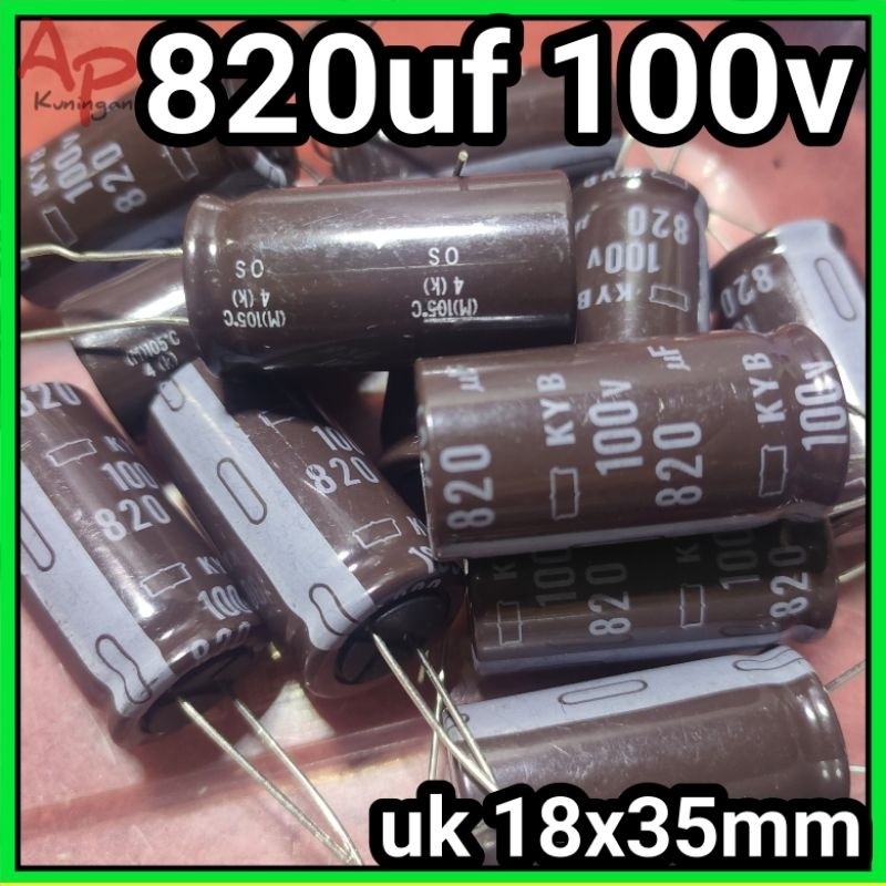 Elco 820uf 100v isi full kualitas bagus