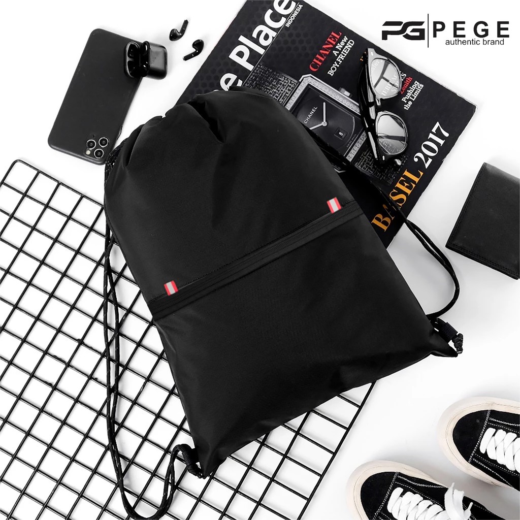 Tas ransel serut multifungsi PEGE Kenzo String Bag Olaharaga  - PG 9090