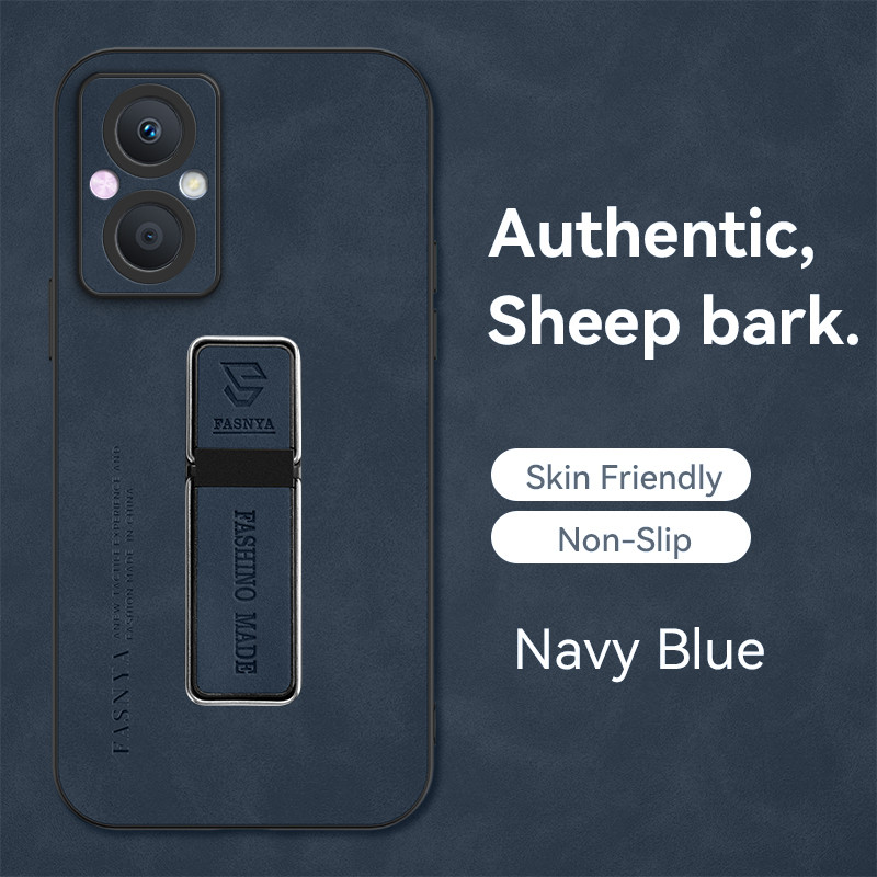 For OPPO RENO 7Z 5G RENO 8Z 5G Case Ultra-thin Magnetic Holder Sheepskin Camera Protection Shock Abs