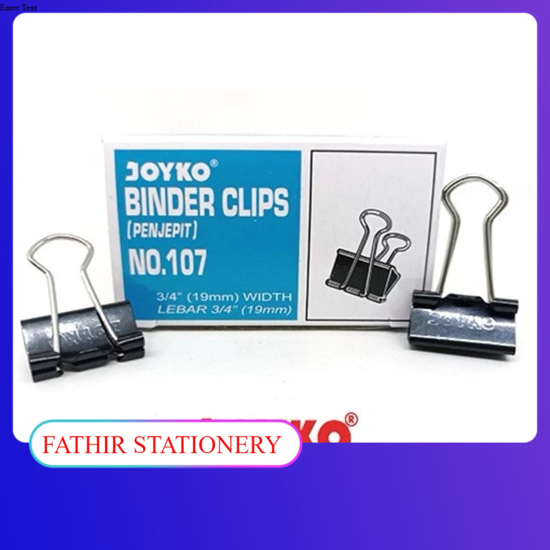 

Penjepit Kertas/Binder Klip/Binder Clip No.107 Joyko