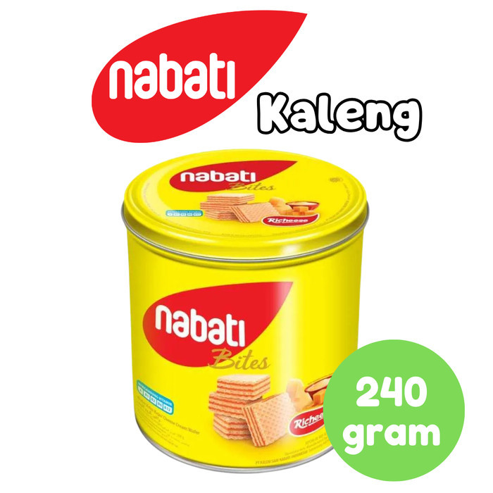 

Nabati Kaleng Wafer Rasa Coklat/Keju 240 Gram - Kue Kaleng Lebaran