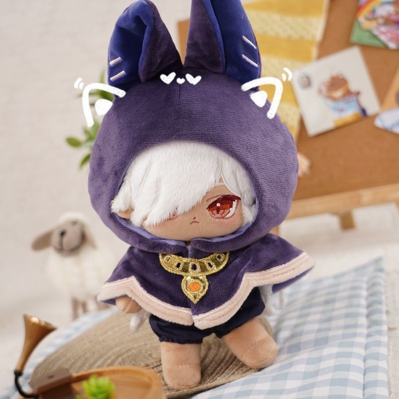 Game Genshin Impact Cyno Attribute Plush Doll Dress Up Cotton Dolls Body Plushie Anime 20cm Toys Cos