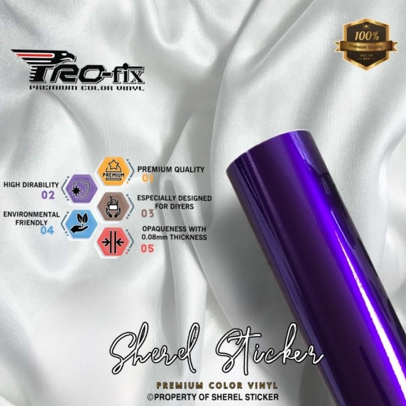 SKOTLET PROFIX UNGU METALIK CANDY PANJANG 50 CM