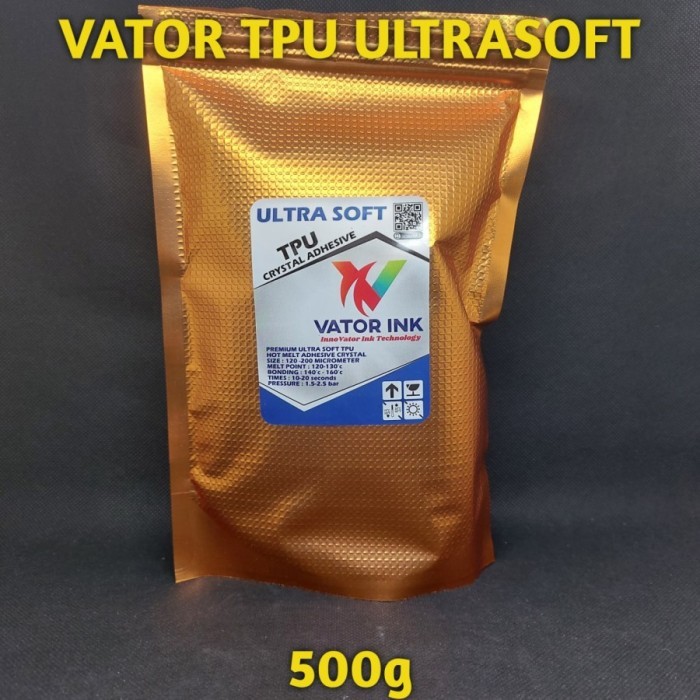 

Vator Hot Melt TPU Premium Crystal Adhesive 500gr Strong Bond DTF - ULTRASOFT