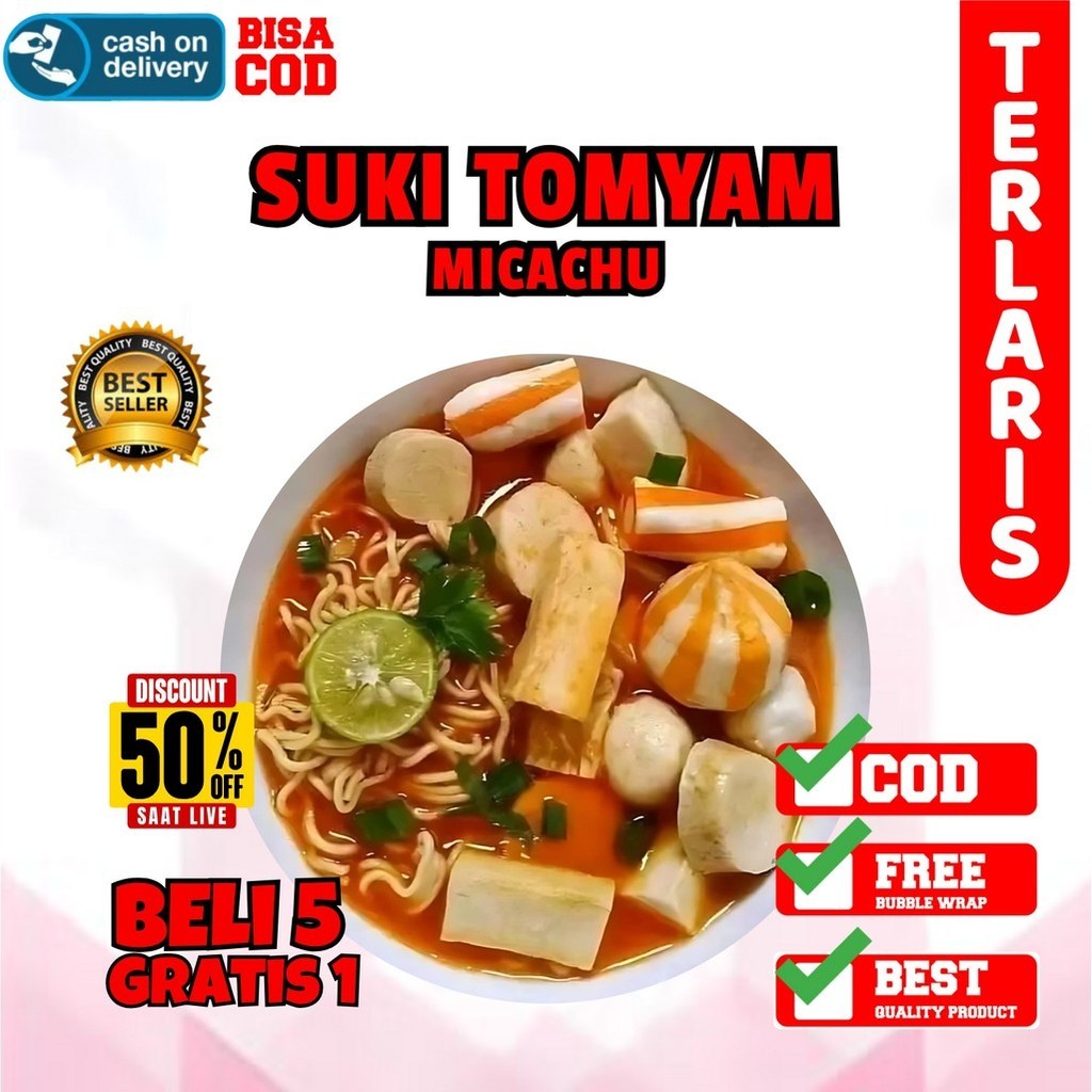 

SUKI TOMYAM MICACHU (TANPA SAYUF&JAMUR) ENAK&MURAH