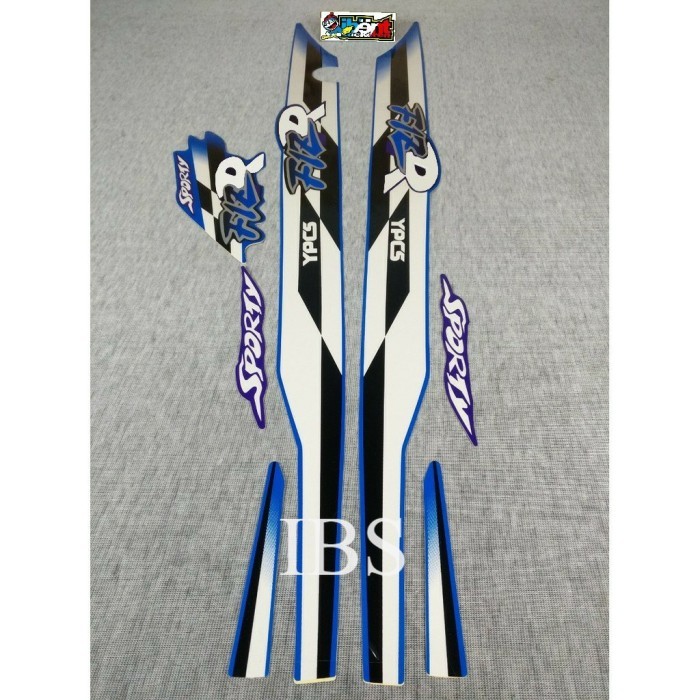 STIKER STRIPING FIZ R FIZR BIRU PUTIH 1997