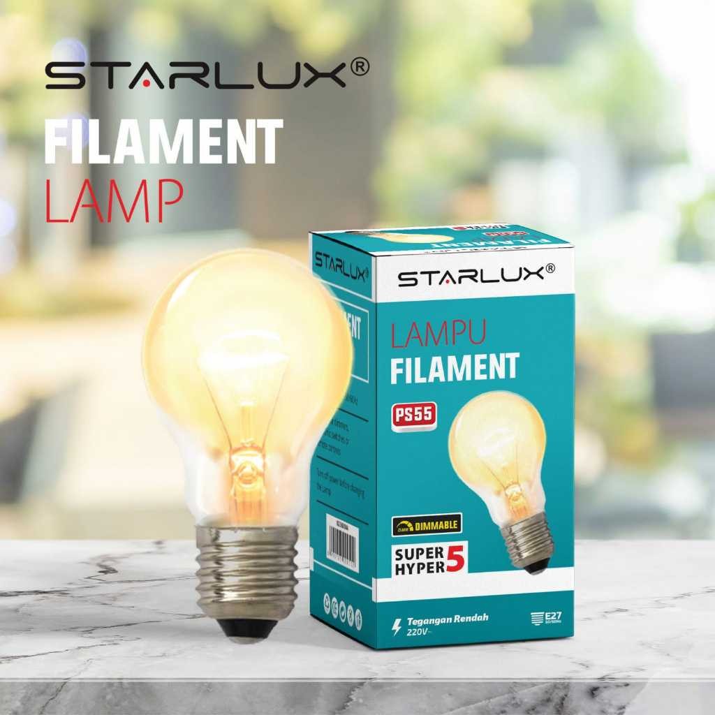 STARLUX Lampu Filament Pijar 5 Watt Cahaya Kuning hyper 5