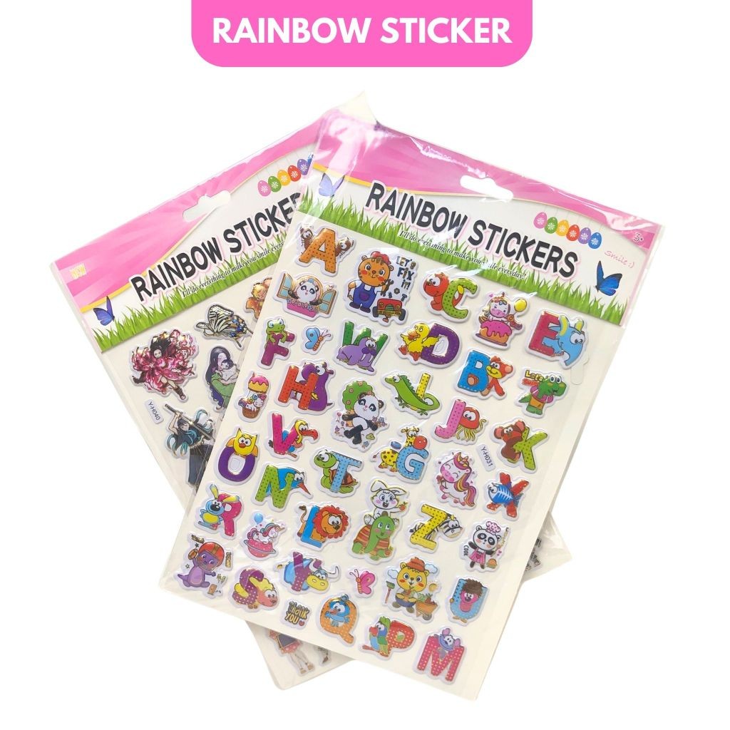 

Stiker Rainbow Jumbo 2D Mix Motif Karakter Lucu Sticker Impor Tempelan Stiker Timbul Karakter Mix Sticker Mainan Anak DIY Stiker - MOTIF MIX- SHSNP