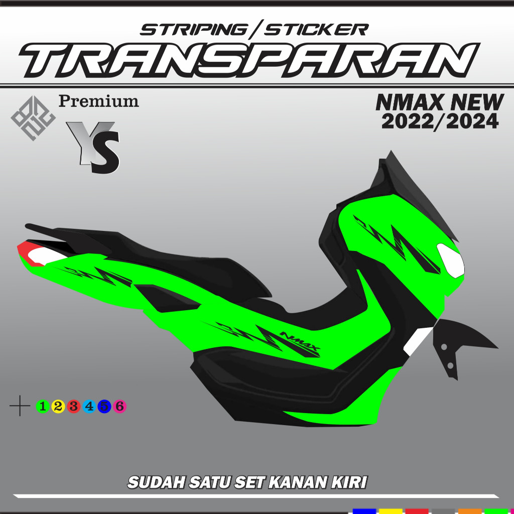 VARIASI NMXV10 TRANSPARAN UV Striping Variasi All Nmax New 2020-2024 ABS- Non ABS Absrak VARIASI