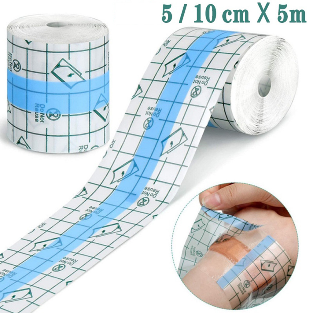 5M Tranparent Film Dressing Roll Plester Plesterin Luka Pita Medis Anti Air Anti Tahan Air Luka Ples