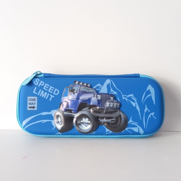

TERBARU Tempat pensil kotak pensil 3D Unicorn Hardtop Pencil Case - Jeep Biru Small