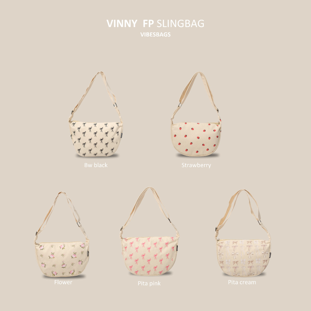 Vibesbags Vinny cute full PRINT, vinny twill kanvas vibes bags
