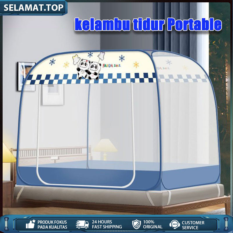 Kelambu lipat jumbo untuk dewasa 220x220/kelambu lipat jumbo untuk dewasa/kelambu tidur tebal dan