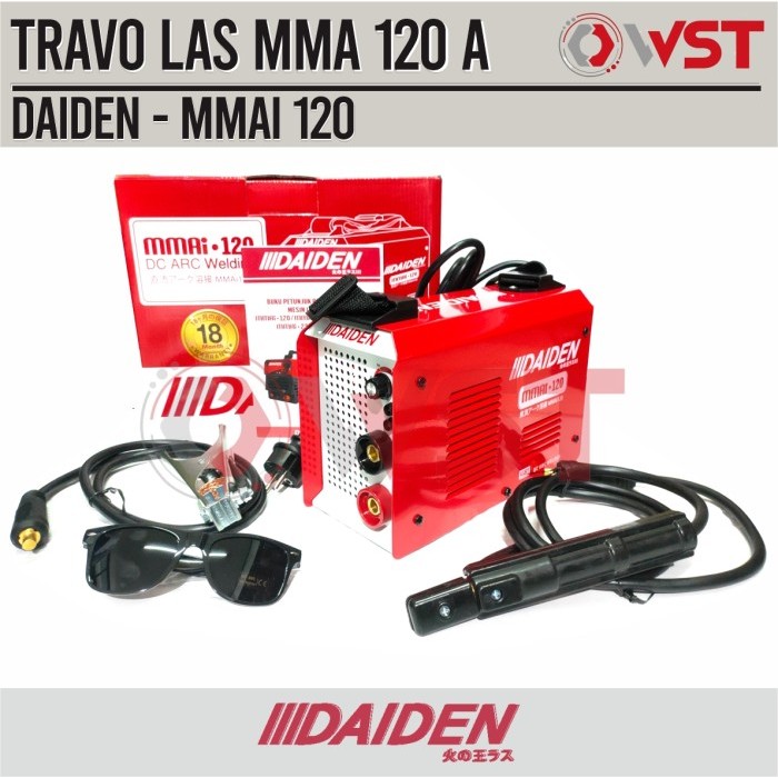 DAIDEN Travo Las Inverter MMAi 120 - Mesin Las Inverter 120A Trafo Las