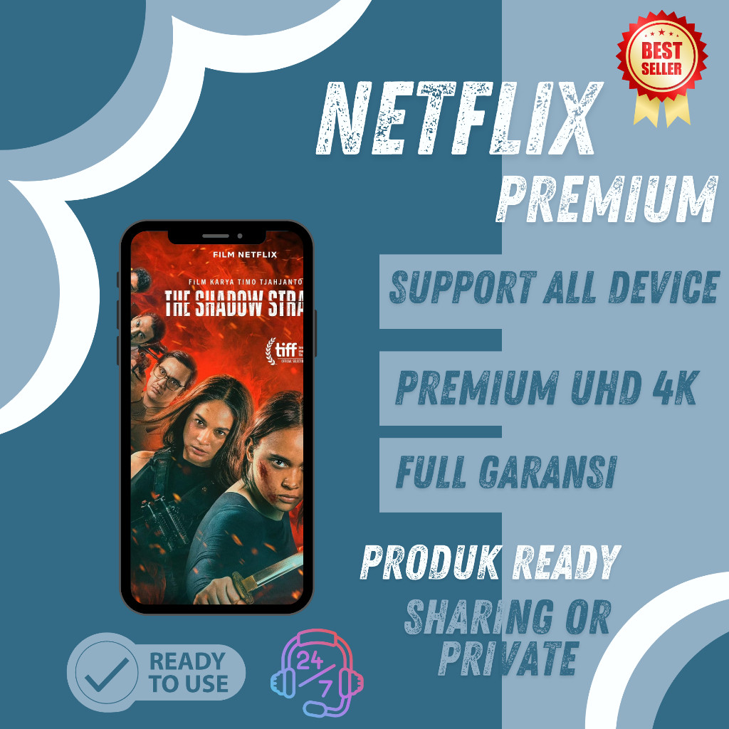 NETFLIX PREMIUM - FULL GARANSI - ANTI HOLD - LEGAL