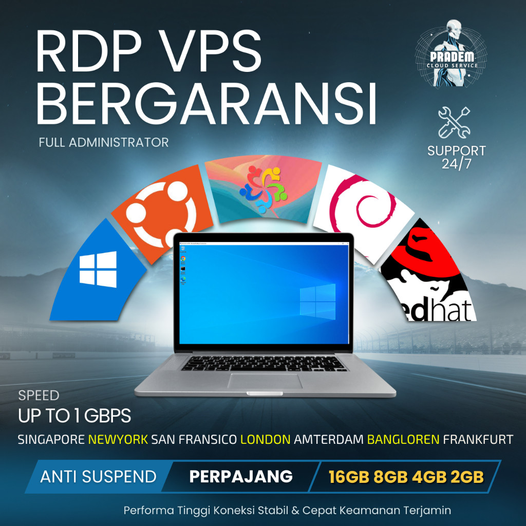 RDP / VPS Bulanan Bisa Diperpanjang Full Garansi 30 Hari