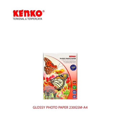 

KENKO GLOSSY PHOTO PAPER 230GSM-A4