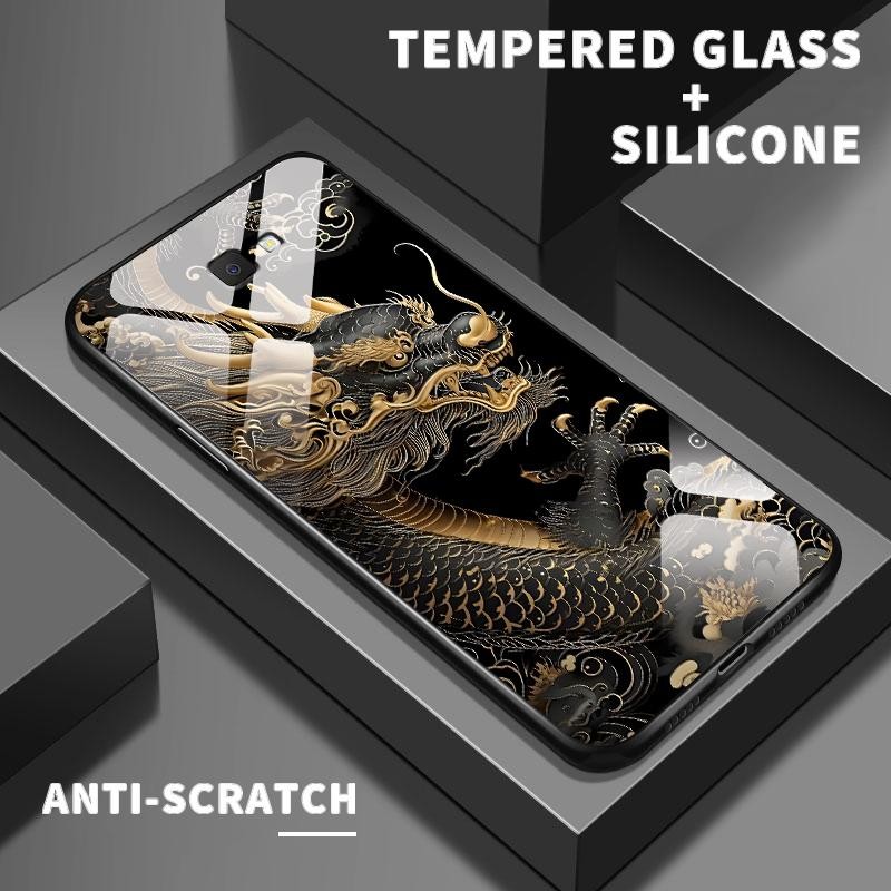 Case Hp For Samsung J7 Prime J4 Plus J6 Plus J7 2017 J7 Pro On7 2016 F02s F04 F12 F22 Kaca Glass Sil