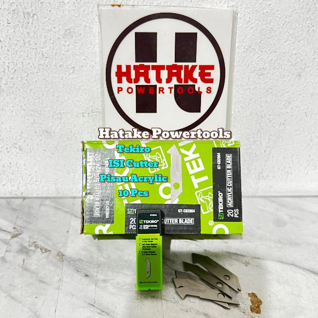 

Tekiro Isi Pisau Akrilik Khusus Pemotong Acrylic GT-CT2064 10pcs SANGAT TAJAM dan KUAT Refill Cutter