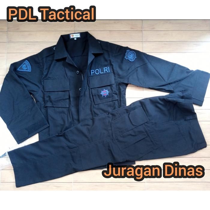 BARU Setelan baju pdl hitam Tactical terbaru - Baju saja 17