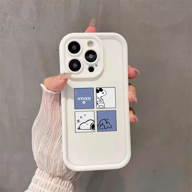 Case Samsung A06 A05S A05 A03 A04 A03S A02 A10S A11 A02S A10 M10 M11 cute cartoon snoopy pattern sof