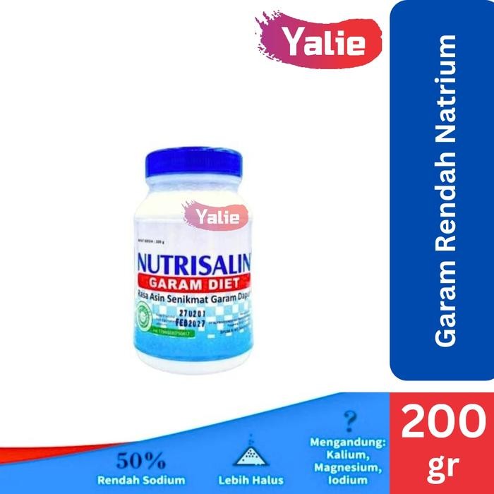 

NEW-[Mall] Terlaris NUTRISALIN Garam Diet Hipertensi Rendah Natrium Sehat Dapur 400gr 200g - 200 gr