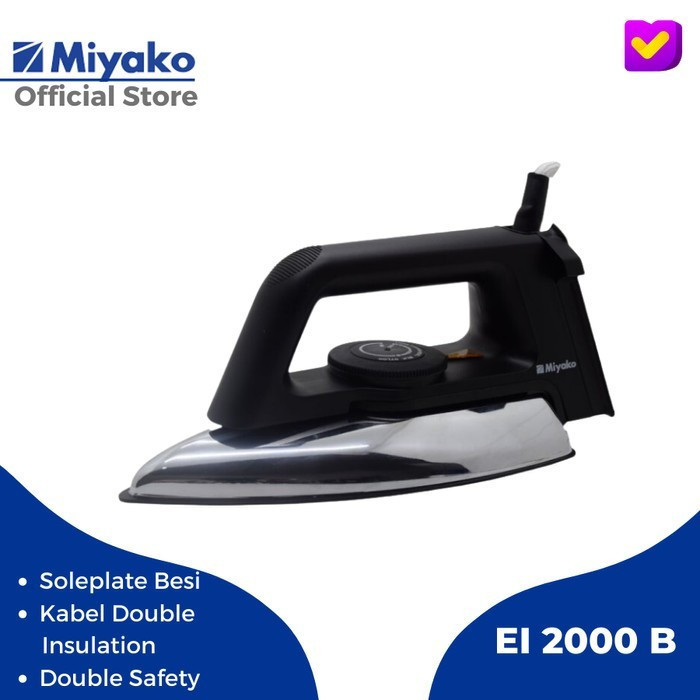 NEW Miyako Setrika EI-2000 B / Setrika Baju Miyako PREMIUM