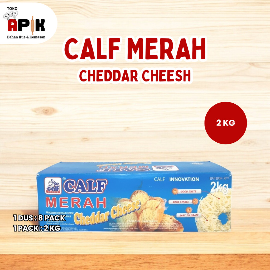 

Calf Cheese Mentari Merah 2kg / Keju Blok