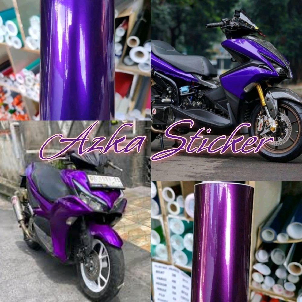 Skotlet motor ungu candy  stiker sekotlet ungu violet candy