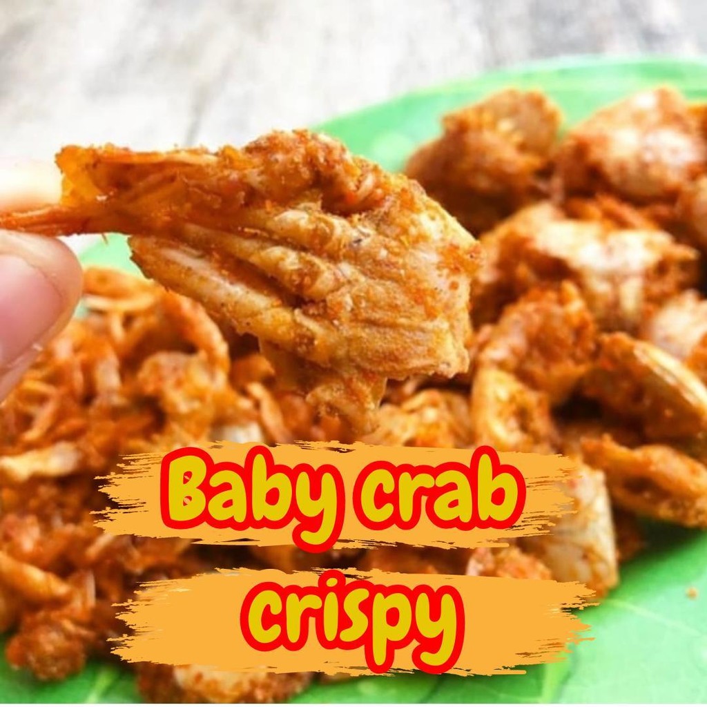 

Kripik Baby Crab krispy Baby crab crispy 1 kg Cemilan Kripik Pedas Baby Crab Dan Original Snack Kering