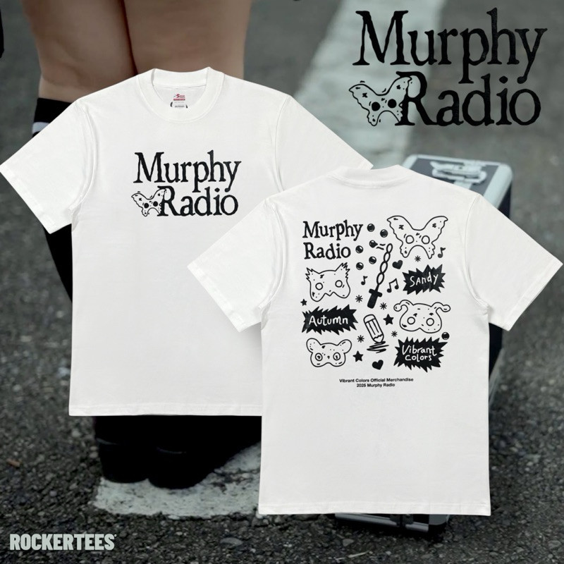 MURPHY RADIO - VIBRANT COLORS “AUTUMN” WHITE T-SHIRT