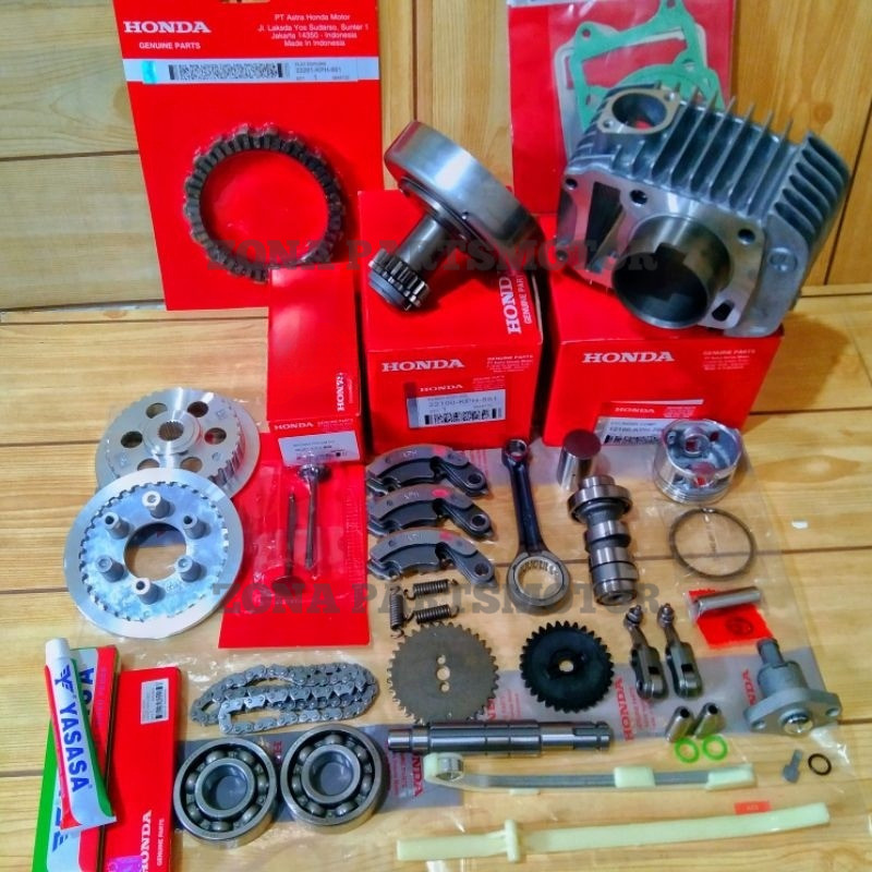 PAKET KOMPLIT BLOK SEHER KOMPLIT KPH PAKET TURUN MESIN HONDA SUPRA X 125 KARBU,KARISMA,KIRANA