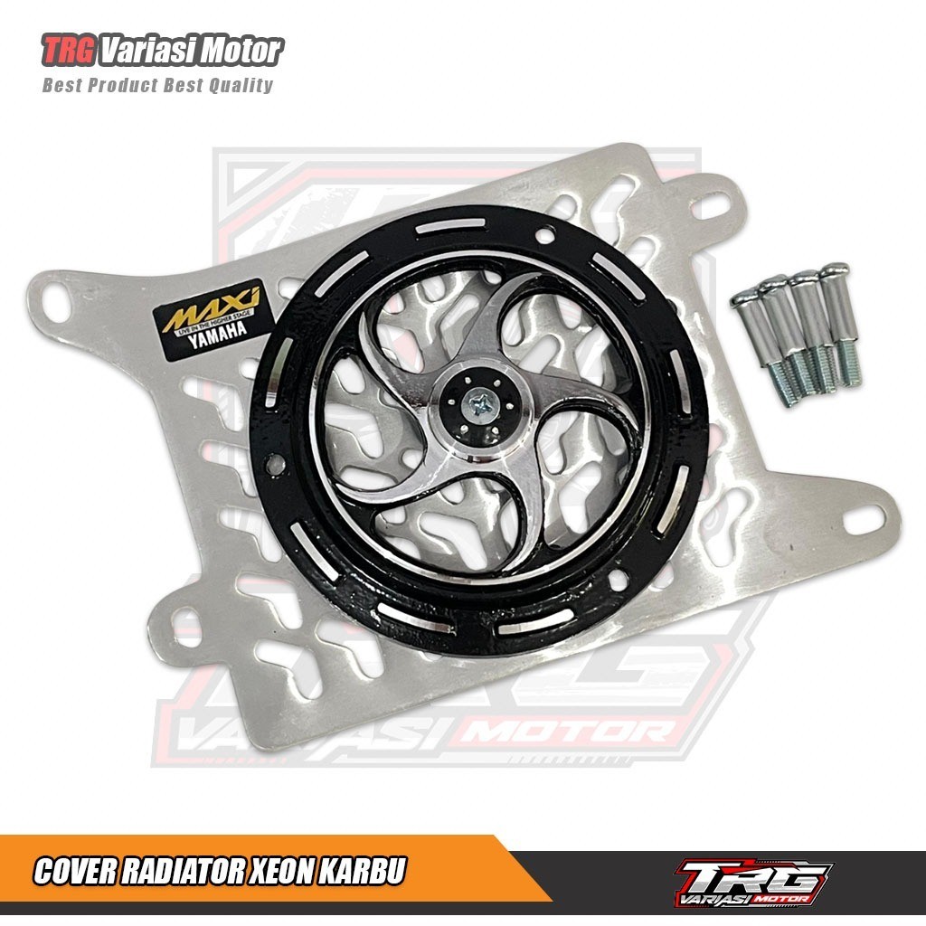 Cover Radiator Xeon Karbu Tutup Radiator Xeon Karbu Set Spinner Sabit MOGA MOTOR