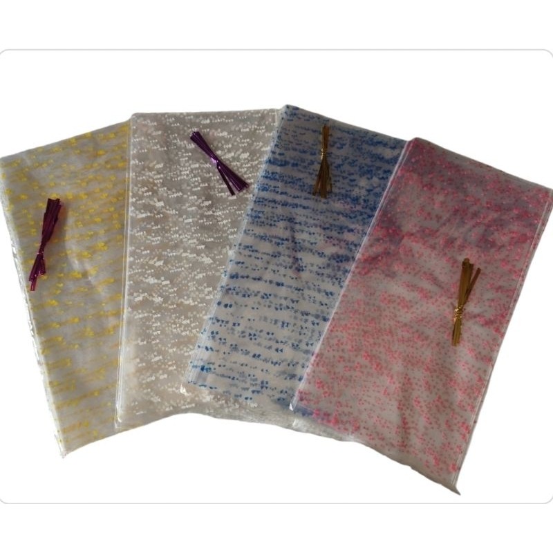 

0pp flower plastik farcel plastik snak (isi 12pcs)( UK 20X45CM)