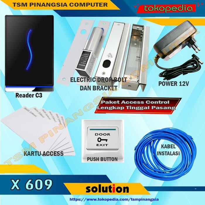 

Paket Access Control Solution C3 Paket Akses Door Pintu Kaca