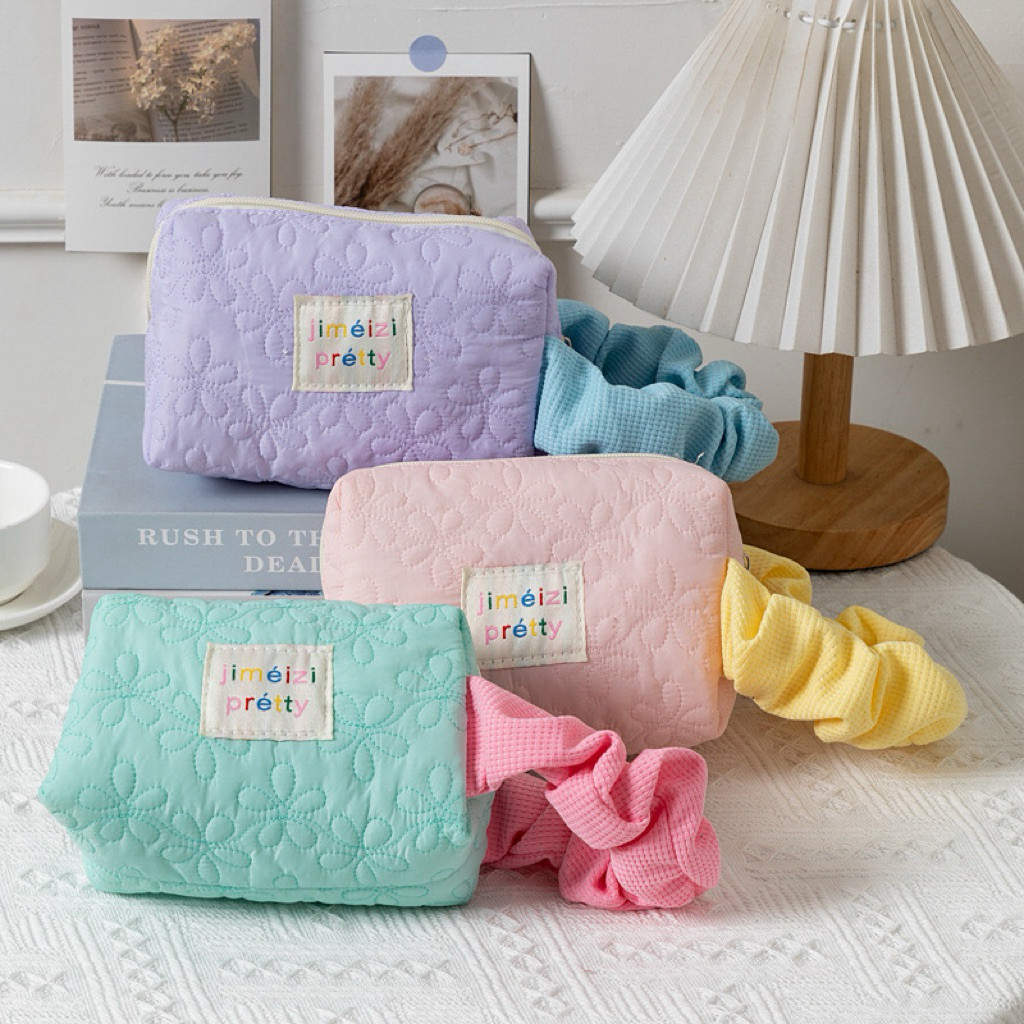 

Chingooland Pretty Bunga Tempat Pencil Pouch Aesthetic Korea Lucu Warna Warni Cewe Makeup Traveling