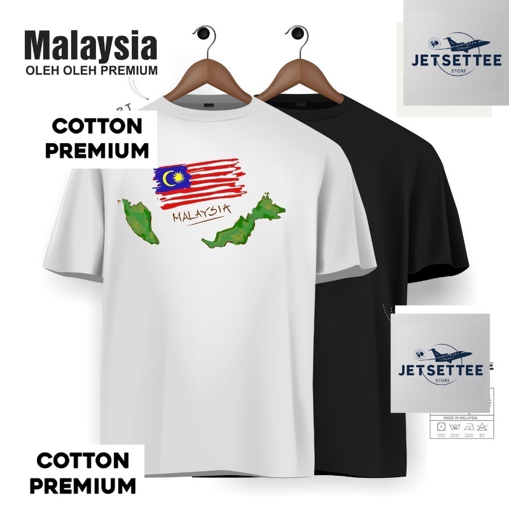 Souvenir baju Kaos oleh oleh Malaysia Kuala Lumpur GENTING skyworlds ada tag asli Negara premium Jet