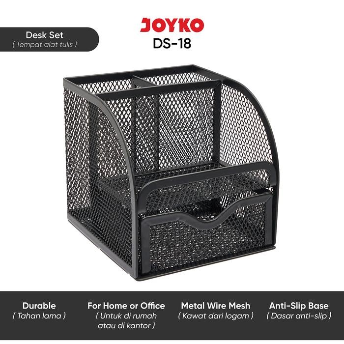 

Desk Set / Pen Holder / Tempat Alat Tulis Jaring Jala Joyko DS-18 - DS-18