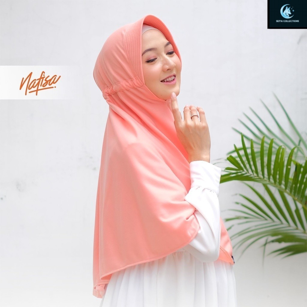 Nafisa Hijab Santai - Jilbab Instan Serut Kaos - Kerudung bergo simple