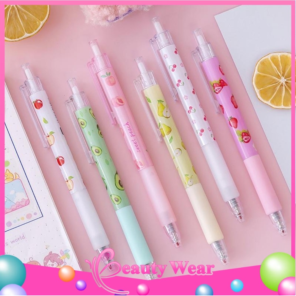 

Pulpen Gel Motif Buah Buahan Pulpen Pelajar Dan Kantor Pena Lucu Fruit Press Gel Pen ℬ 600