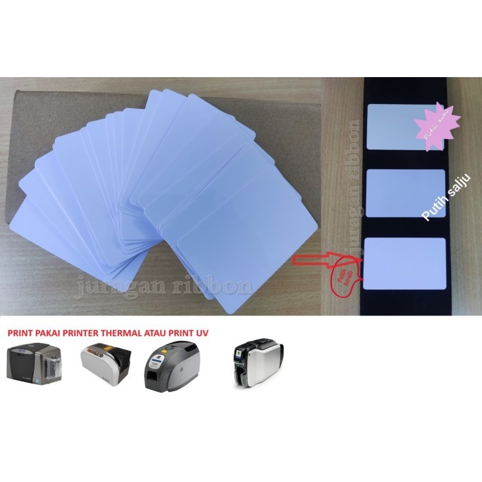 

BEST -PVC Blank ID CARD 250 pcs Putih bersih high quality thermal