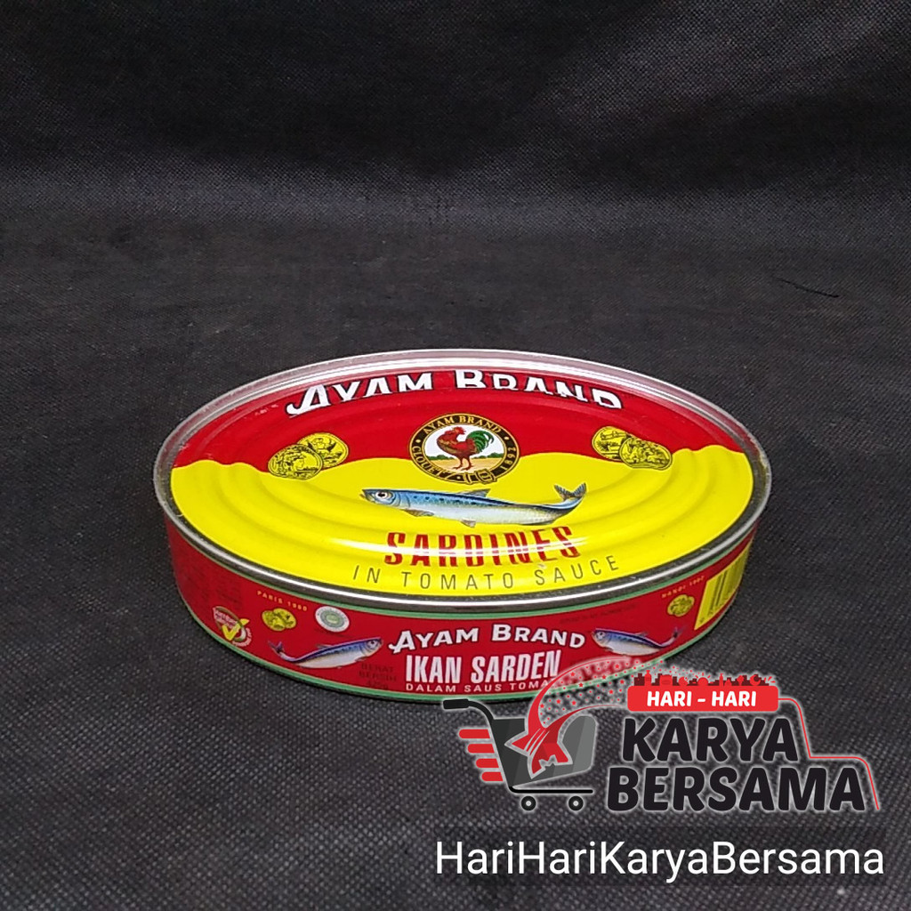 

AYAM BRAND MAKANAN KALENG IKAN SARDEN SARDINES OVAL 425GR