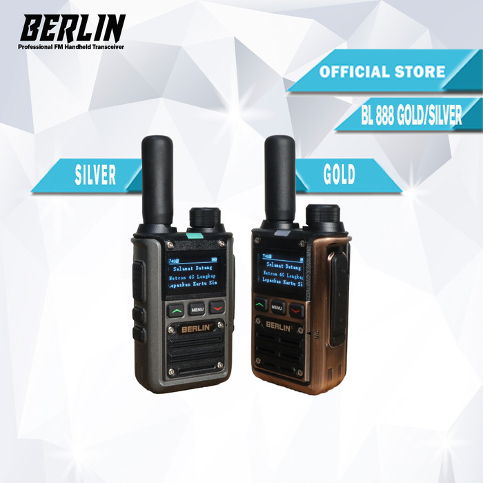 Promo | HT POC 4G BERLIN BL888-A sim card mobile network walkie talkie - GOLD, HT ONLY