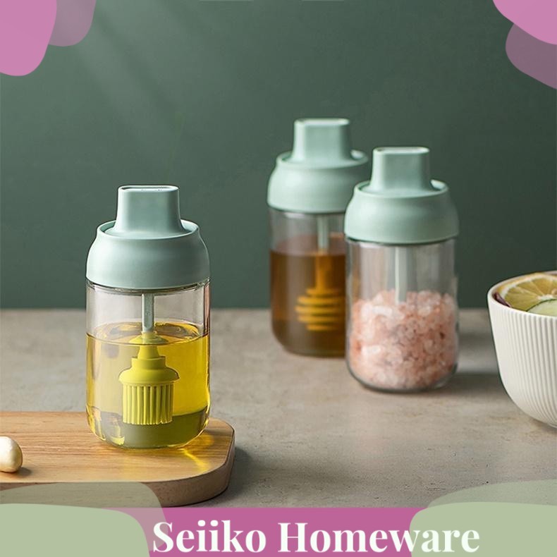 (Seiko)  BT3425  Botol tempat bumbu Botol minyak goreng Aesthetic anti tumpah botol serbaguna Lengka