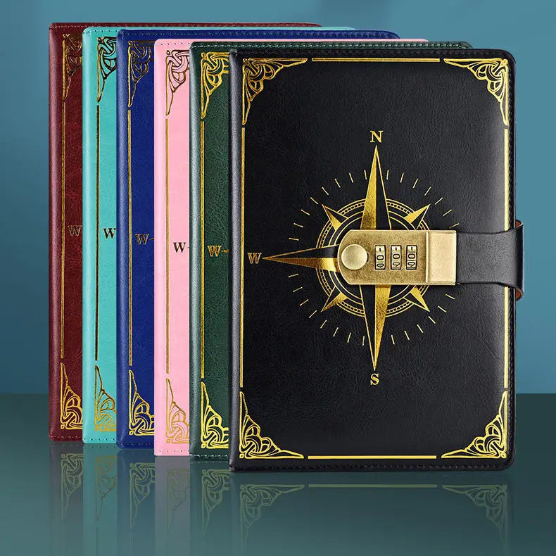 

[ Naays ] JESJELIU Buku Jurnal Leather Notebook Diary 300 Halaman with Lock - JJ-03