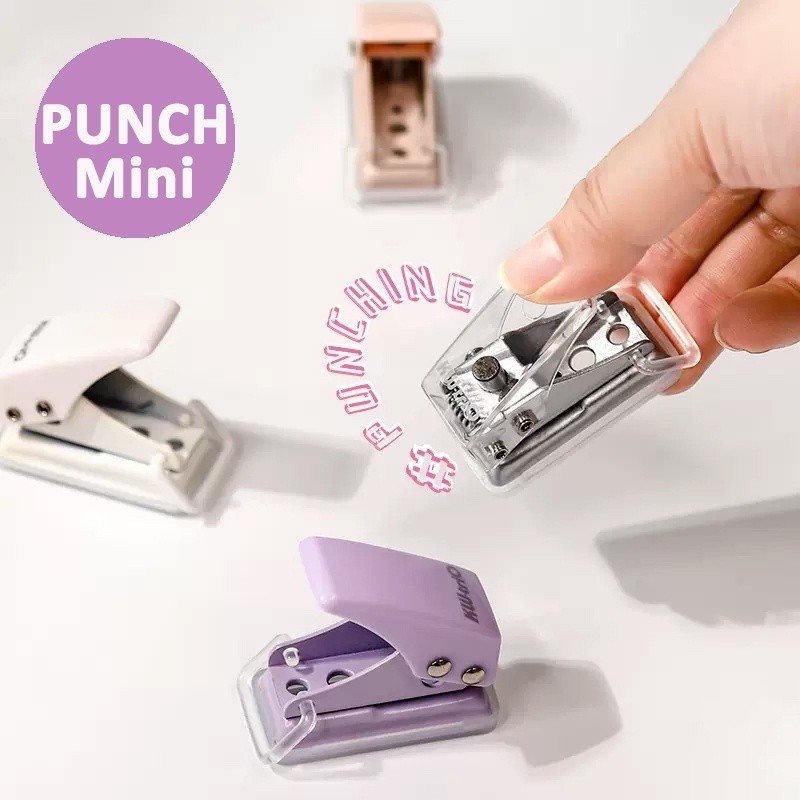 

Pembolong Kertas Satu Lubang One Hole Punch Lucu Unik Mini Cute-Vatin_Shop