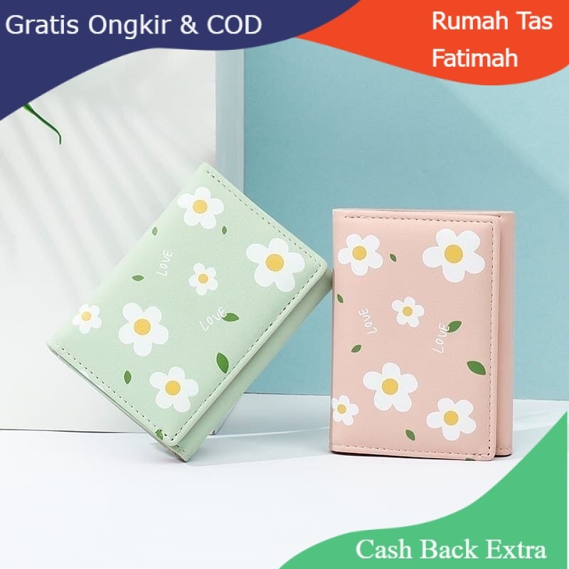 Promo DOMPET WANITA KECIL LIPAT LUCU / DOMPET WANITA KECIL LIPAT MURAH / DOMPET WANITA LIPAT  TIPIS 