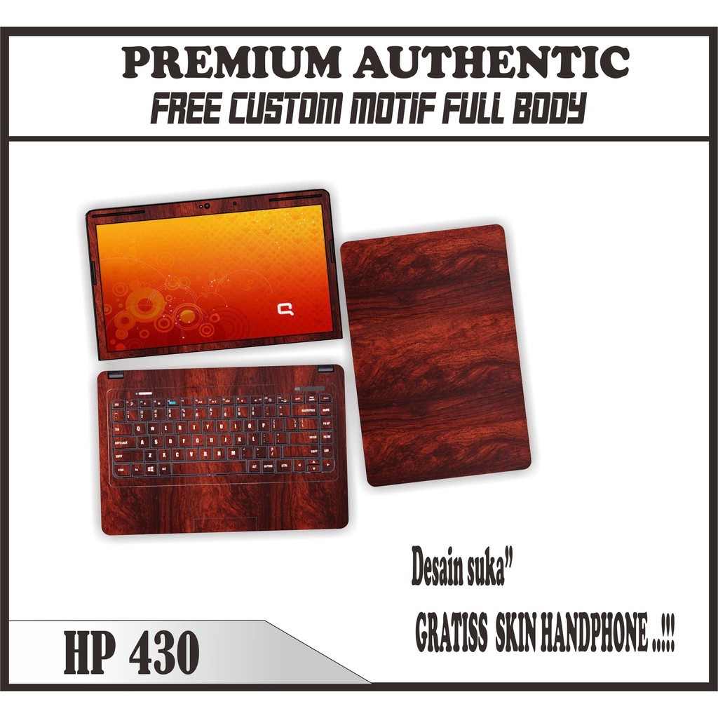 GARSKIN LAPTOP HP 430 FULL BODY FREE 1 SKIN HANDPHONE